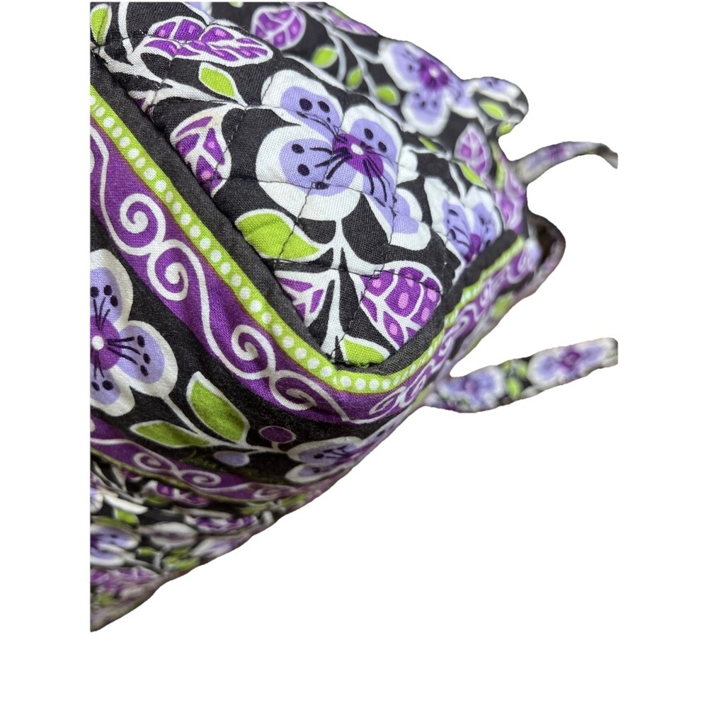 Vera Bradley (2011) Retired Plum Petals Pattern Travel Duffel Bag Boho Chic Y2K - Picture 6 of 12